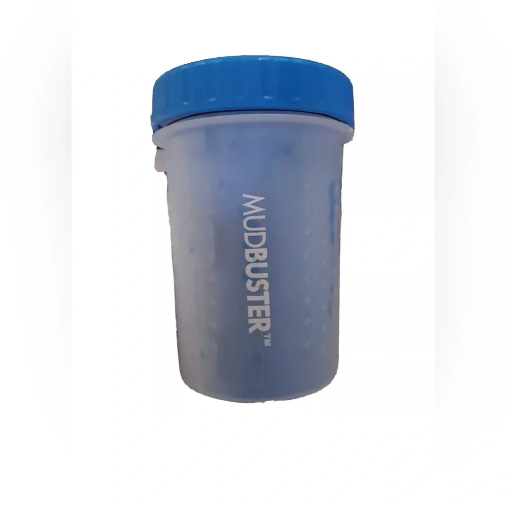 MudBuster Portable Dog Paw Cleaner, Medium, Blue